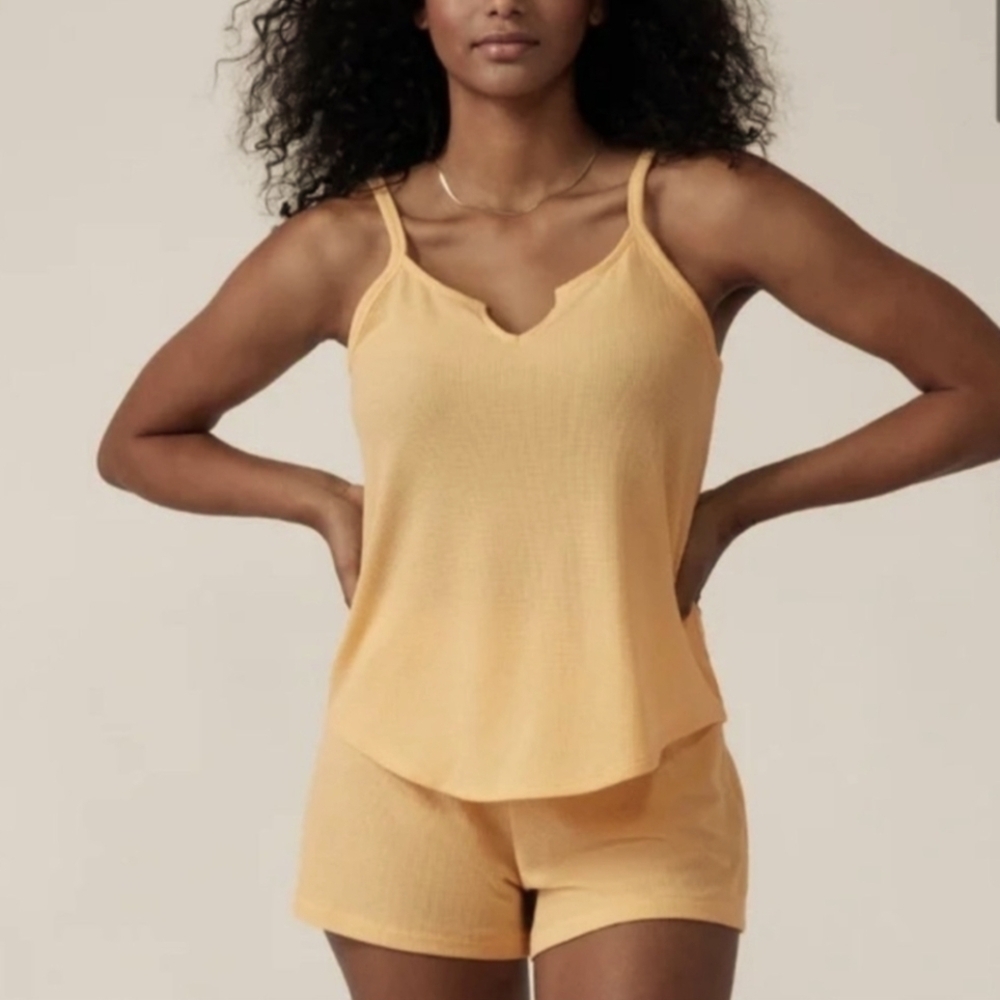 Athleta Wind Down Yellow Sleep Cami Size 3X